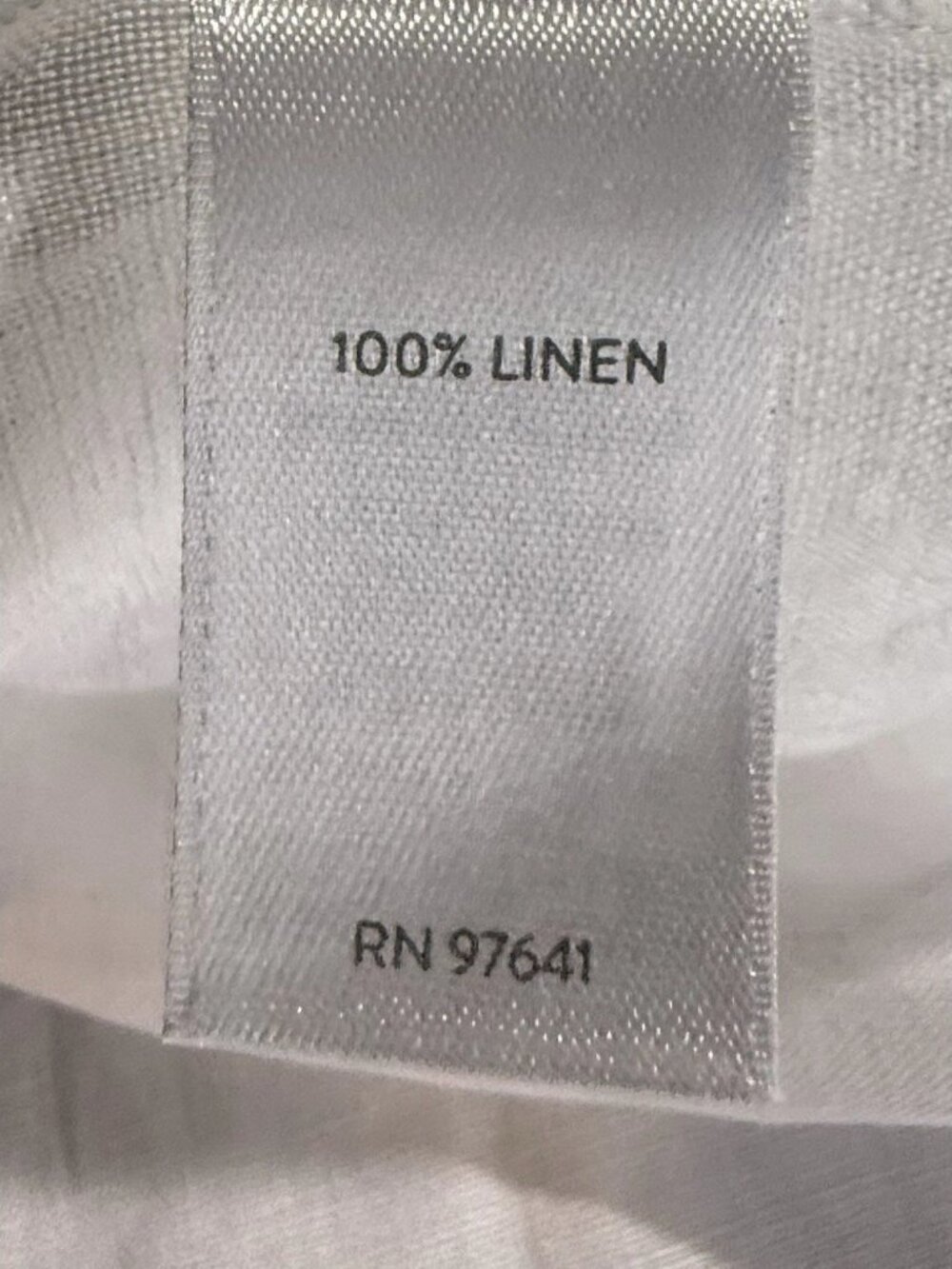 Pure Jill Top Women Sz M White Linen Boxy Coastal Beach Lagenlook Sustainable - Picture 8 of 9